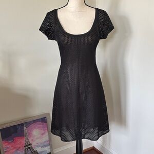 Byron Lars Beauty Mark Black Lace Dress Size 4